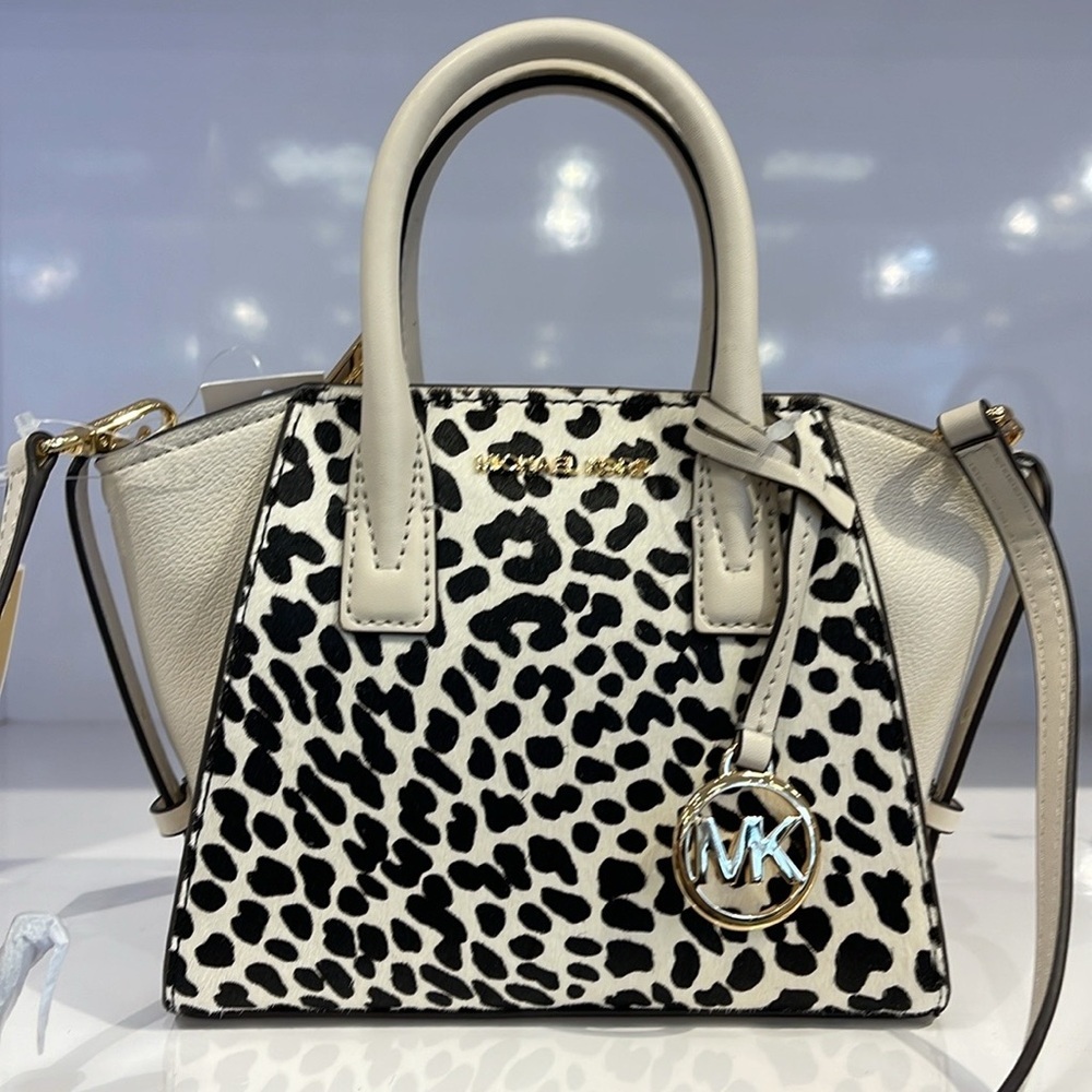 Avril Extra-Small Cheetah Print Calf Hair and Leather Satchel LT CRM MUL… - Picture 16 of 16